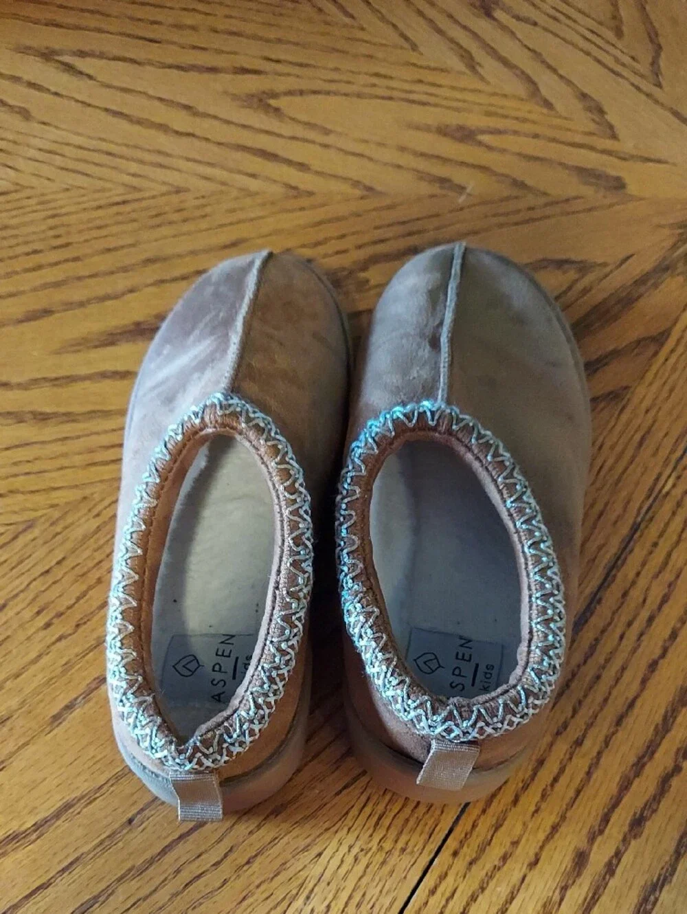 Aspen Cozy Slip-On Suede Mules / Slippers in Carmel Brown